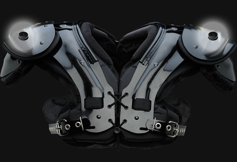 RFID chips are embedded in shoulder pads