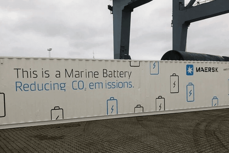 Shipping Giant Maersk Looks to Batteries to Cut Carbon Footprint