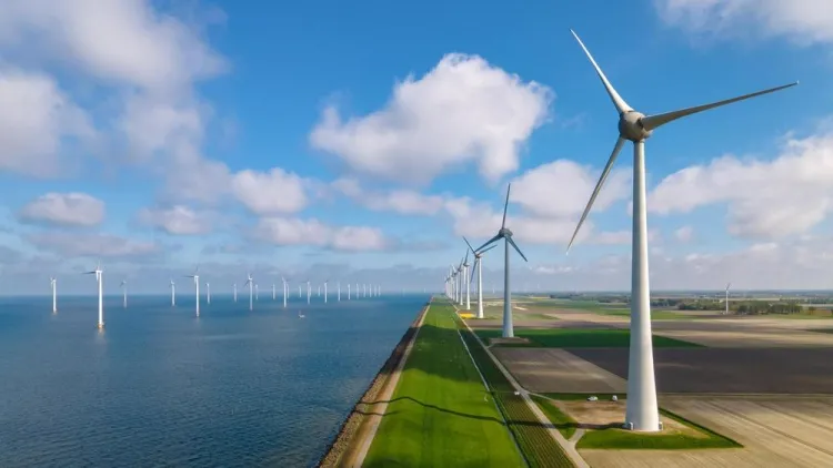A Floating Wind Farm