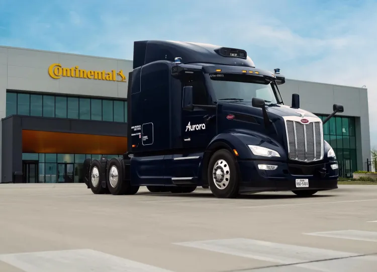 Continental, Aurora Finalize Scalable Autonomous Trucking System Design