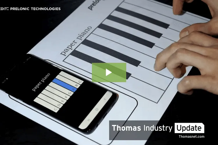 Playable Paper Piano Shows Promise of Printed Electronics